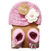 Wholesale - Sodorable CROCHET HAT AND BOOTIES SETS - PINK C/P 36, UPC: 027467473277